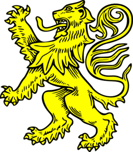 Gold Lion Symbol Clip Art